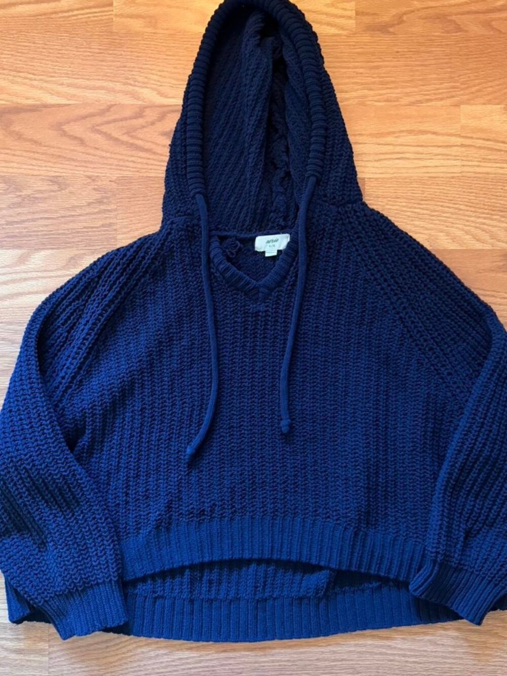 Aerie Women's Navy and Blue Hoodie